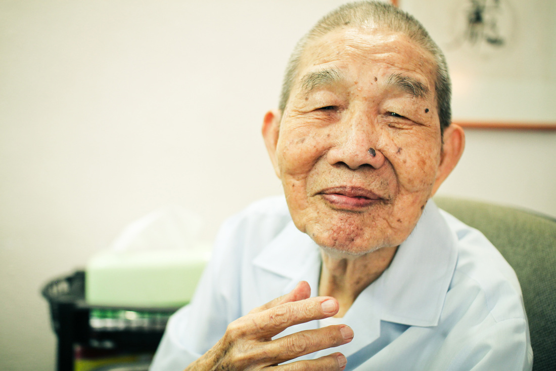 Grandpa, in one of his happiest photos taken 2 years ago on his birthday celebration.